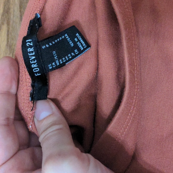 Forever 21 - Long Sleeve Pink - Size Small - Bodysuit - Picture 3 of 4